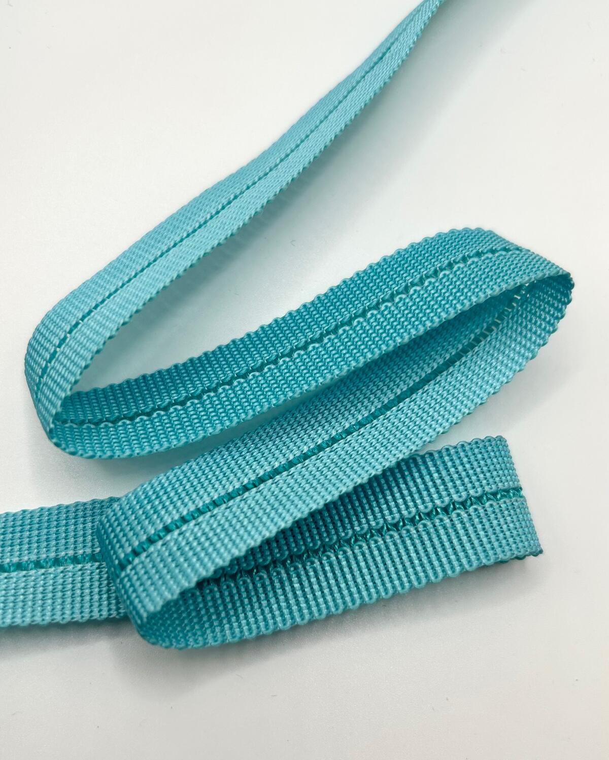 Тесьма для окантовки, цвет: бирюзовый, ширина 20мм(10/10), арт.: 33170348Т — фурнитура для шитья в СПб | Ткани Италии