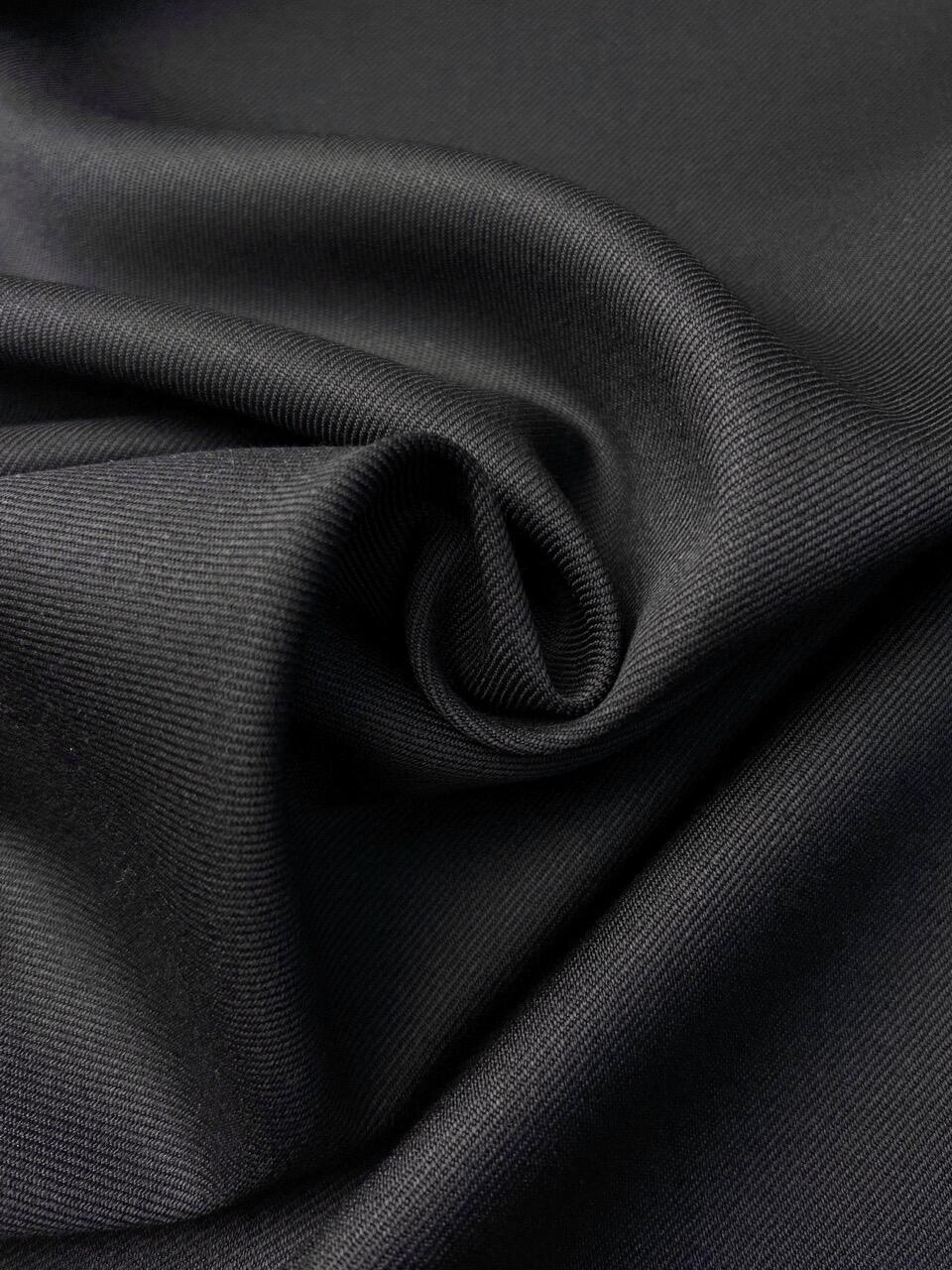 Ткань костюмно-плательная Hugo Boss чёрная — костюмная ткань купить | Ткани Италии