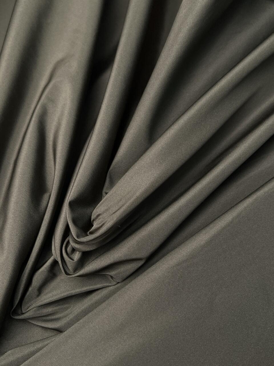 Ткань плательная (тафта) Max Mara серо-зелёная арт. 240205 — ткань для платья купить, фото 5