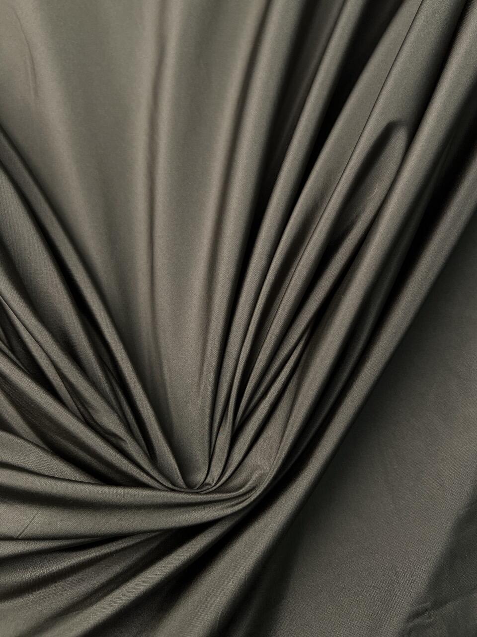 Ткань плательная (тафта) Max Mara серо-зелёная арт. 240205 — ткань для платья купить | Ткани Италии