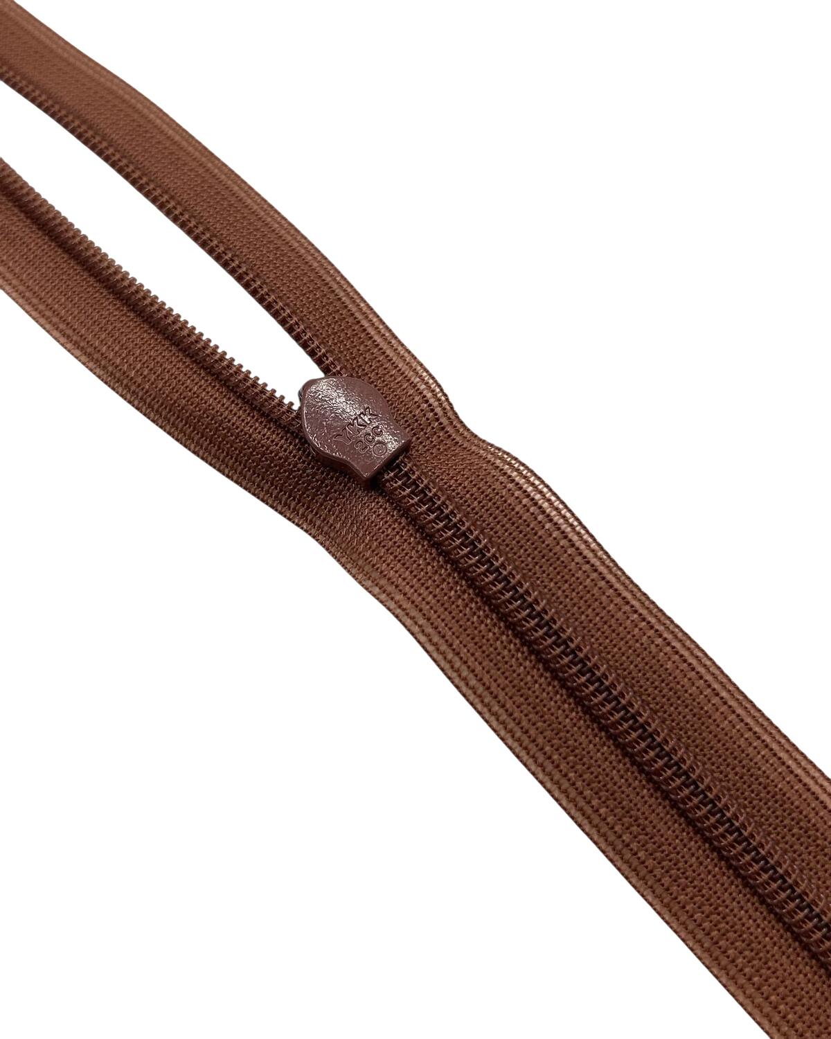 Молния YKK потайная, неразъёмная, Т3, 20 см, цвет: коричневый — фурнитура для шитья в СПб, фото 3